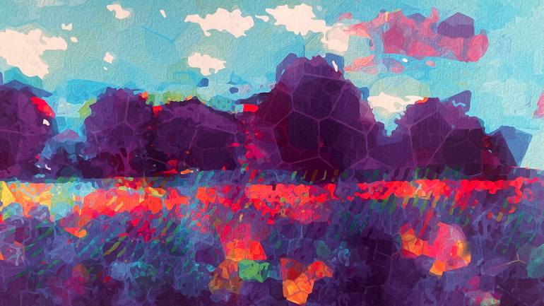 Original Abstract Landscape Digital by Ayhan ÇelİK