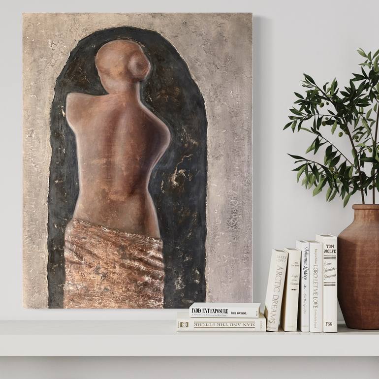 Original Figurative Body Mixed Media by Tonje Rebecca Rosenberg