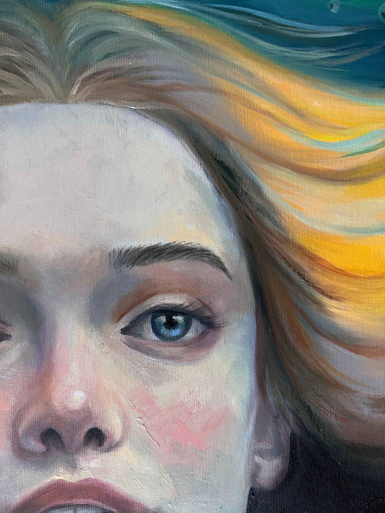 Original Conceptual People Painting by Darya Khus
