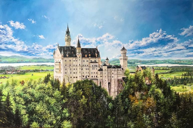 Neuschwanstein Castle Painting By Yuliia Halata Saatchi Art neuschwanstein-castle-painting-by-yuliia-halata-saatchi-art