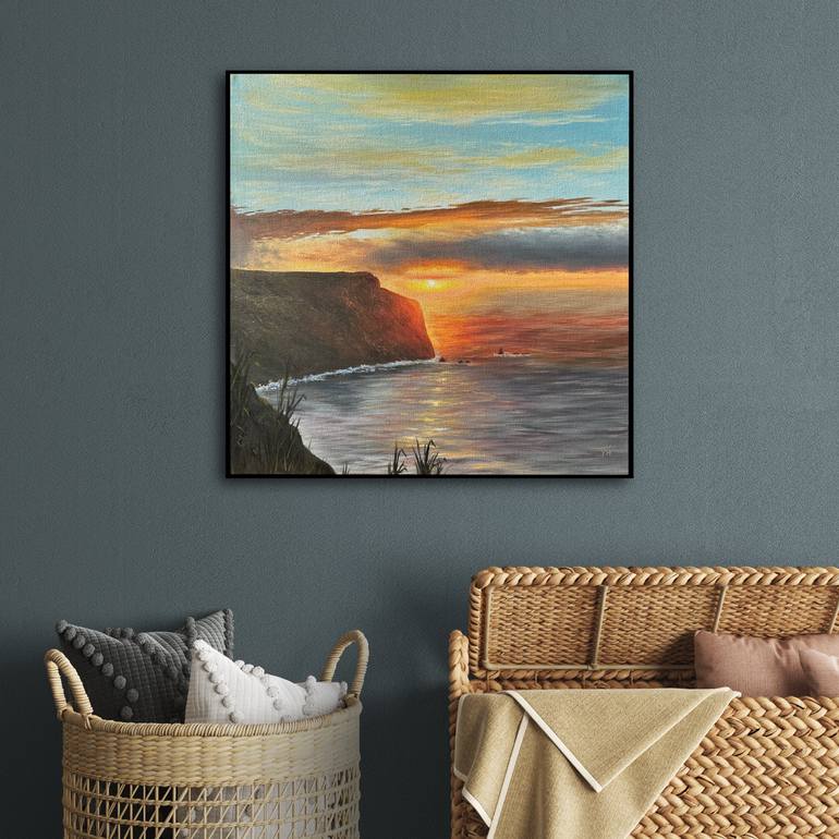 Original Romanticism Landscape Painting by Yuliia  Halata