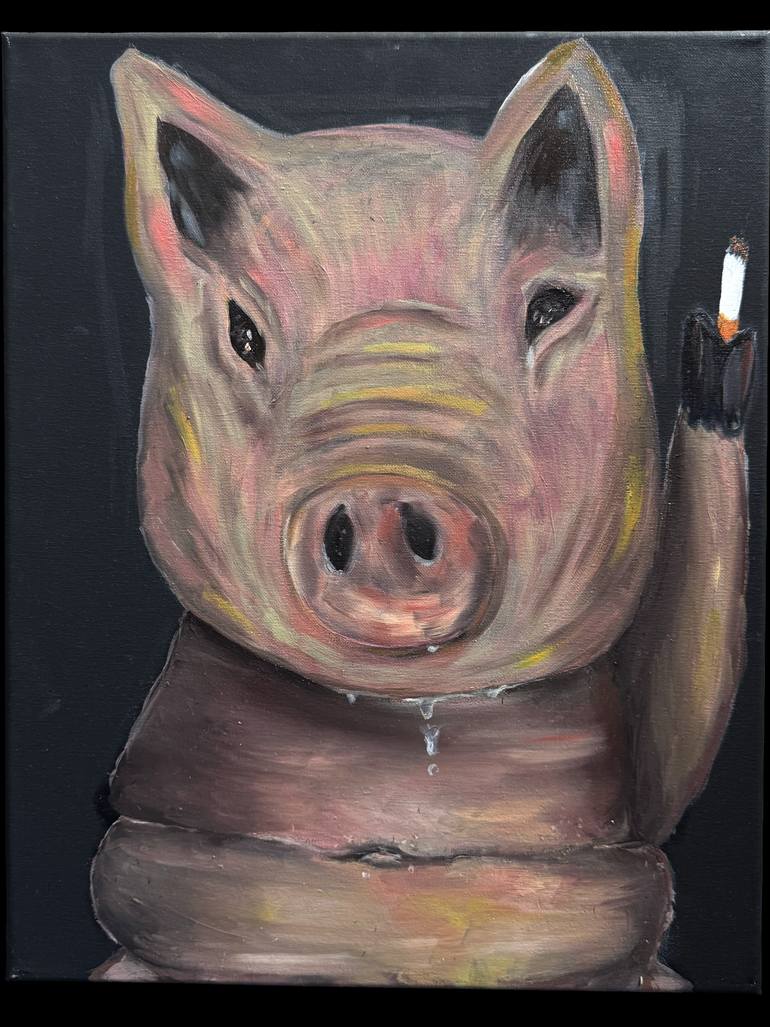 Original Conceptual Animal Painting by Tatiana Ilves