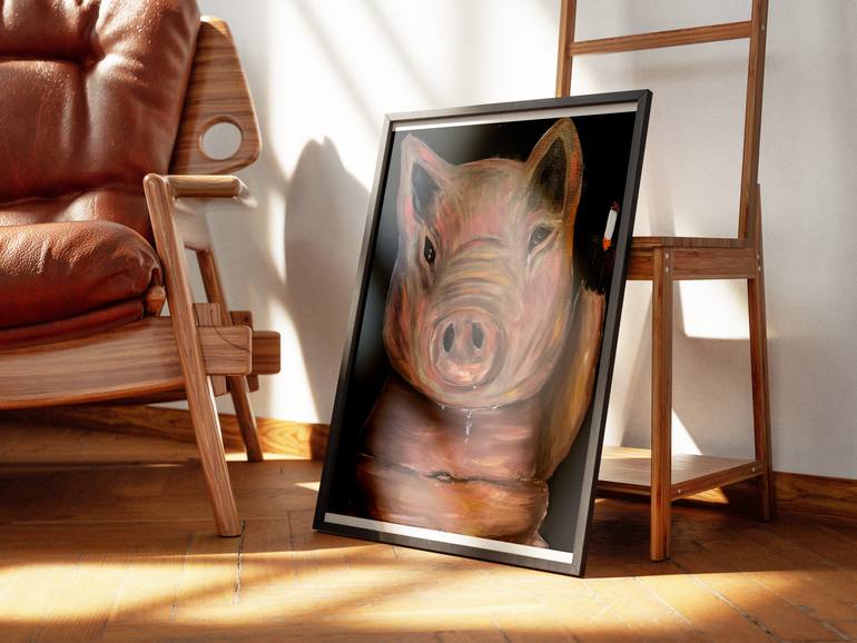 Original Conceptual Animal Painting by Tatiana Ilves
