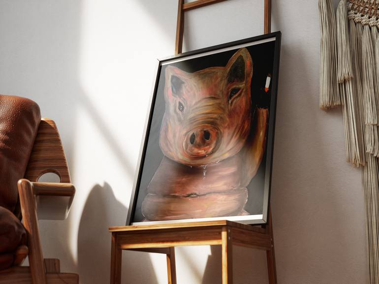 Original Conceptual Animal Painting by Tatiana Ilves