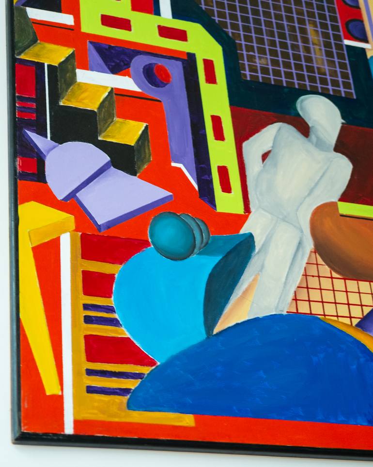Original Surrealism Abstract Painting by Bruno Mascolo