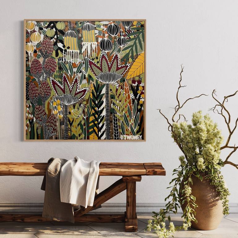 Original Contemporary Botanic Painting by Bernadette Twomey