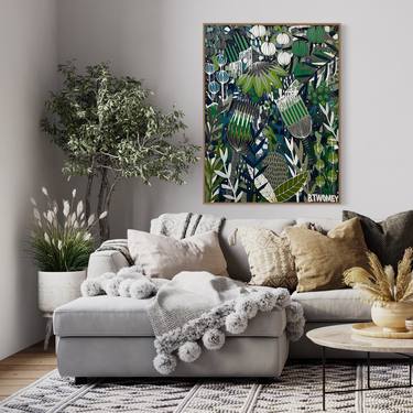 Original Abstract Botanic Paintings by Bernadette Twomey