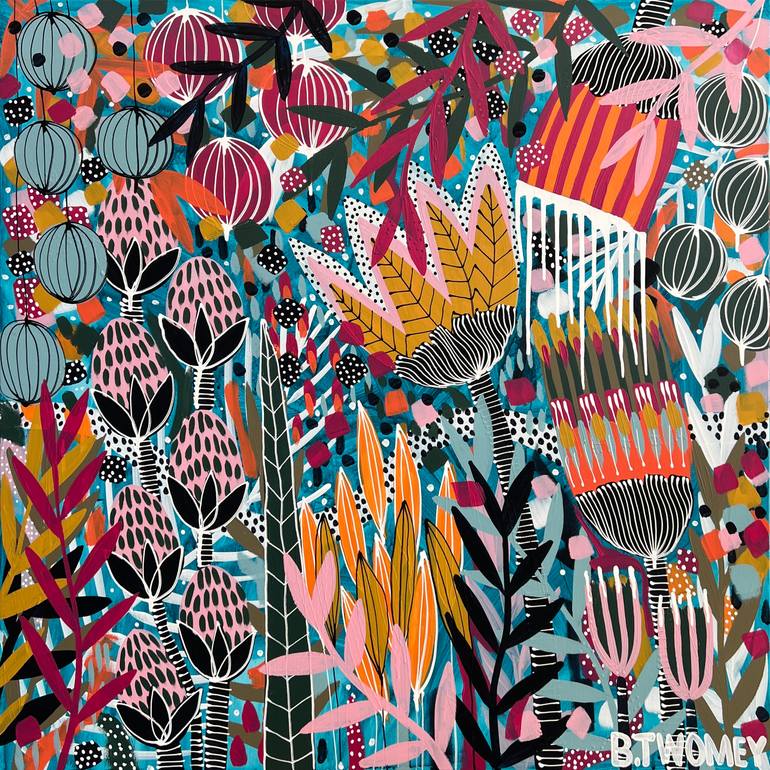 Original Contemporary Botanic Painting by Bernadette Twomey