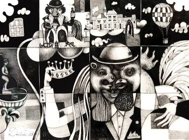 Print of Cubism Fantasy Drawings by Dastid Miluka