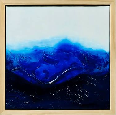 Original Abstract Water Mixed Media by Melica Meredith