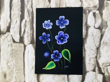 Original Fine Art Floral Paintings by Navita Gujral