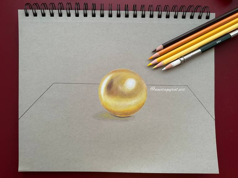 Original Contemporary Geometric Drawing by Navita Gujral