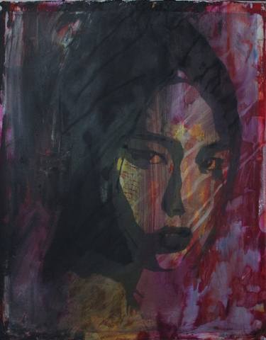 Original Abstract Portrait Paintings by Billie Shoemate