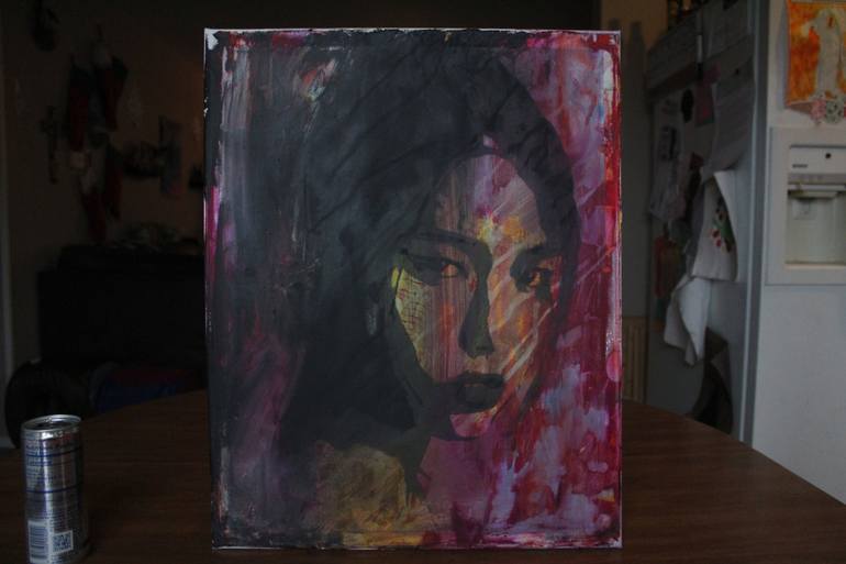 Original Abstract Portrait Painting by Billie Shoemate