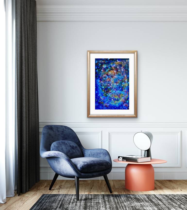 Original Abstract Expressionism Abstract Mixed Media by Tanja Olsson