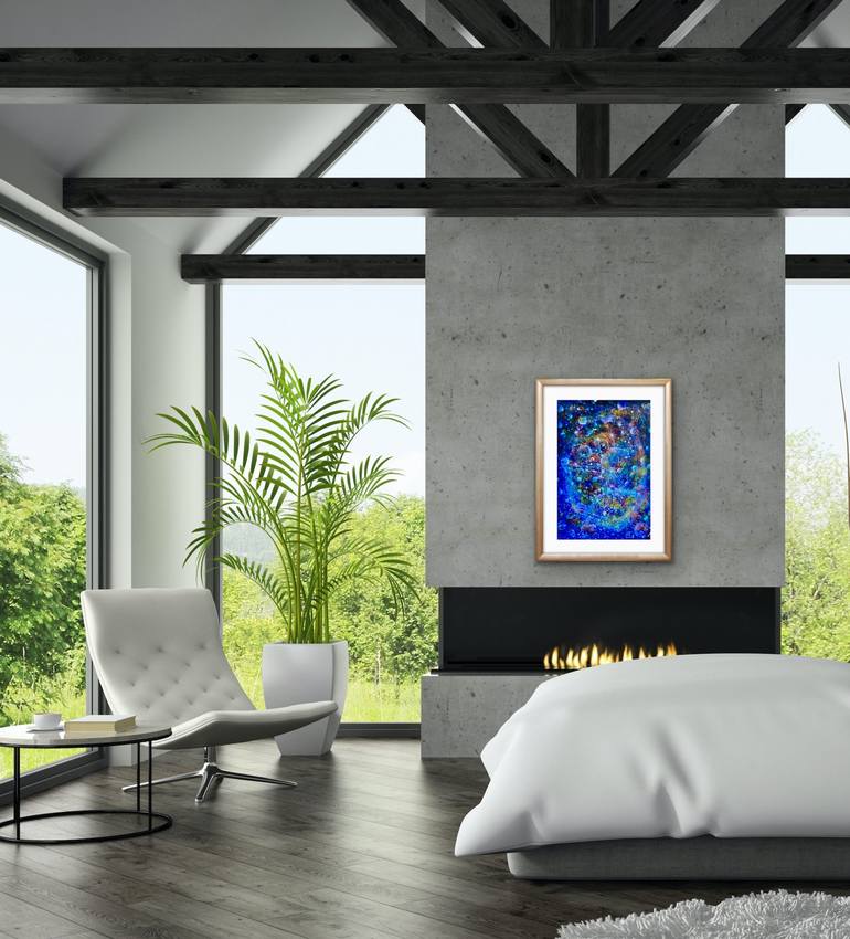 Original Abstract Expressionism Abstract Mixed Media by Tanja Olsson