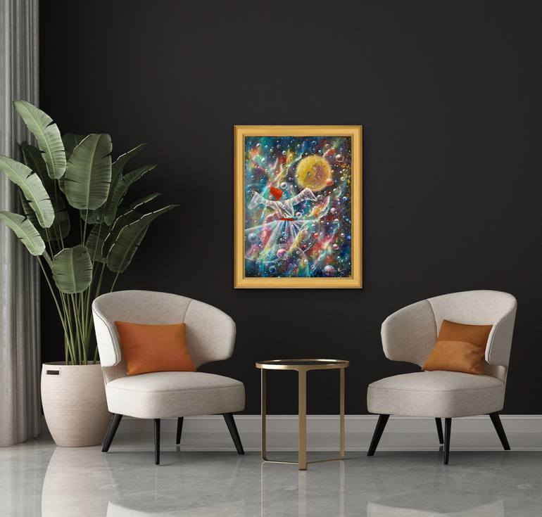 Original Abstract Expressionism Abstract Painting by Tanja Olsson