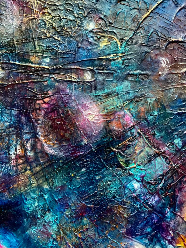 Original Abstract Expressionism Abstract Painting by Tanja Olsson