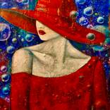 Collection Lady wearing the hats