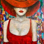 Collection Lady wearing the hats