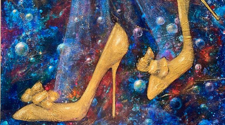 Original Abstract Fashion Painting by Tanja Olsson