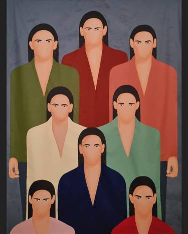 Original Contemporary People Paintings by Denisa Tudorica