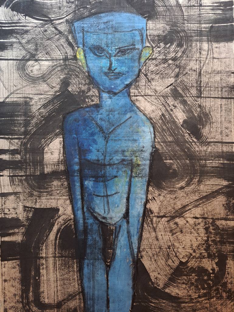 Original Abstract Expressionism Body Painting by Tor Banjapat