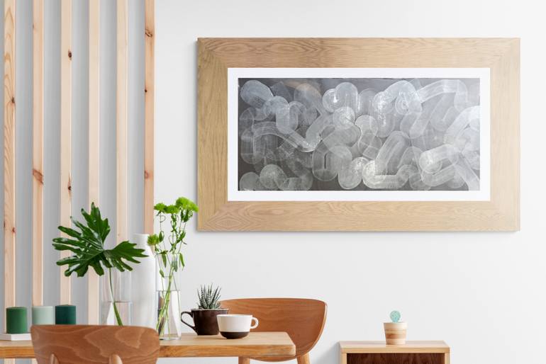 Original Art Deco Abstract Painting by Tor Banjapat