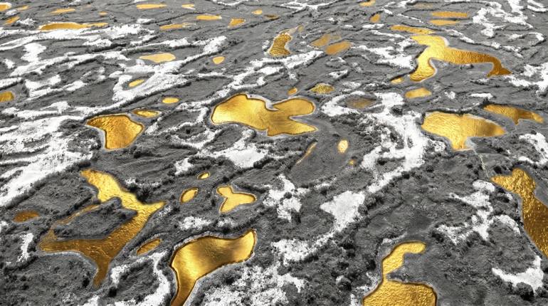 Original Nature Photography by Gilliard Bressan | Contemporary Art on Paper | Liquid Alchemy IV: The Golden Lakes