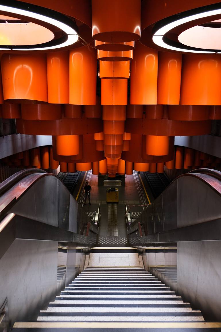 Futuristic Metro Station Photography by Gilliard Bressan | Saatchi Art