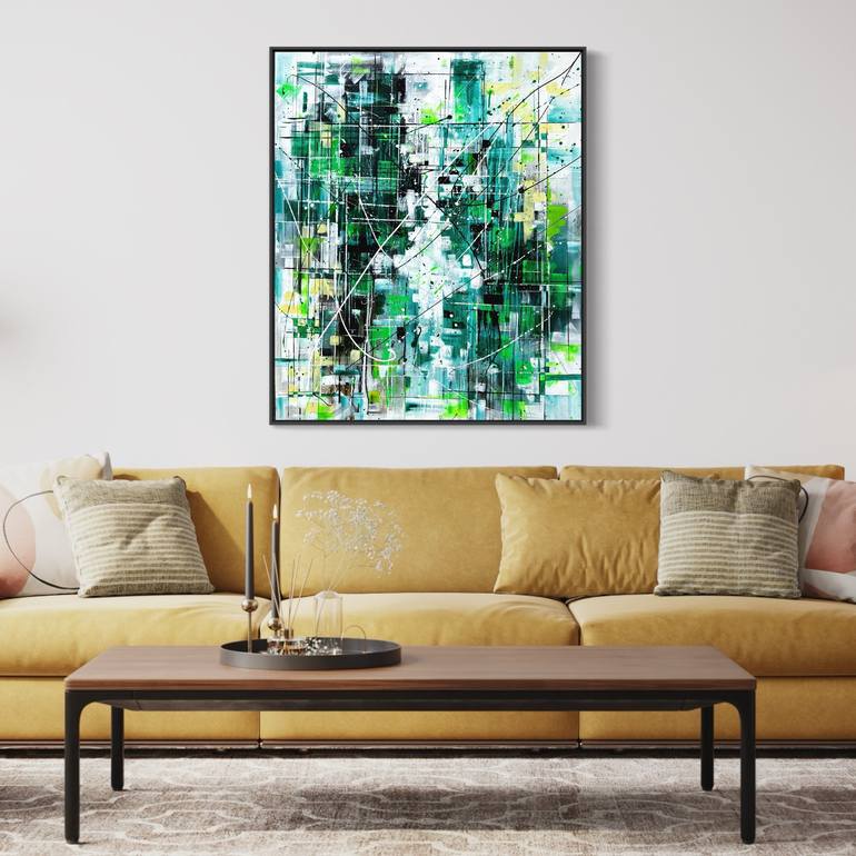 Original Contemporary Abstract Painting by Lubica Kostialova