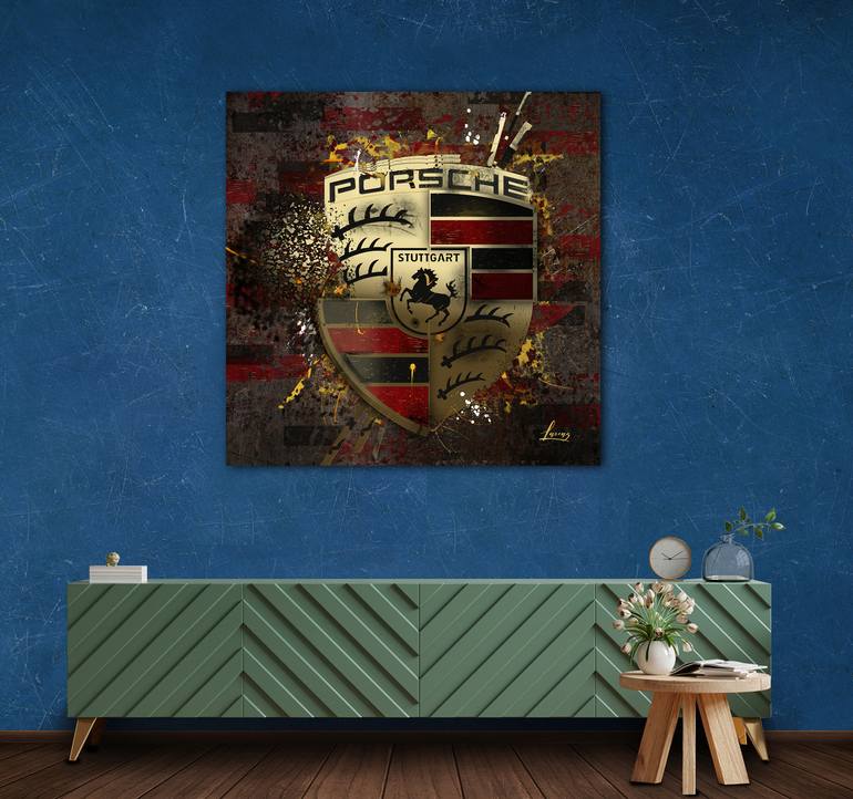 Original Pop Art Transportation Mixed Media by Lascaz Pop Art