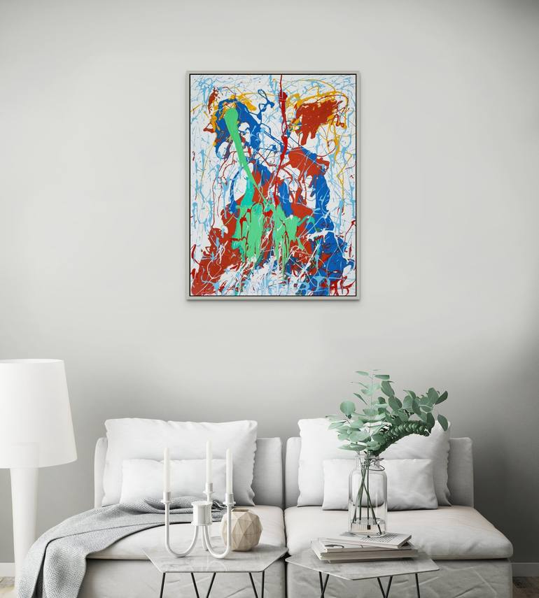 Original Abstract Expressionism Abstract Painting by Elena Vaisman