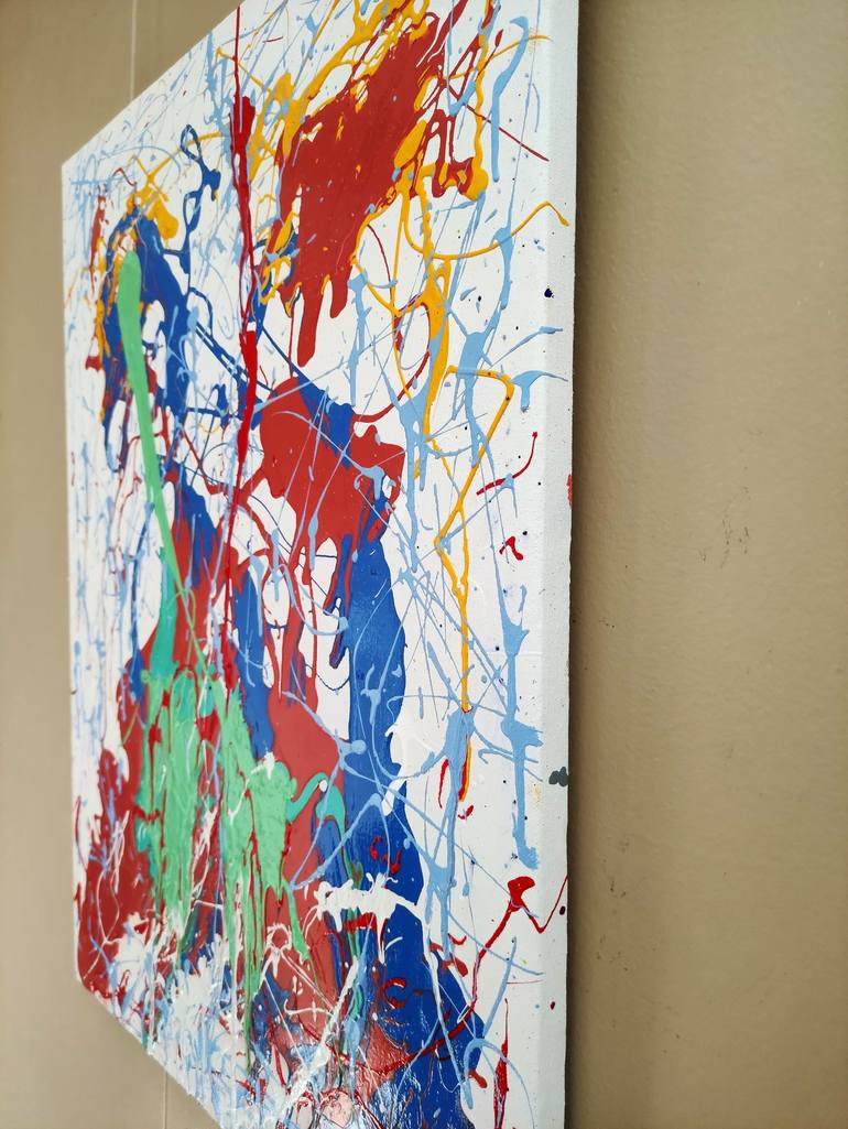 Original Abstract Expressionism Abstract Painting by Elena Vaisman