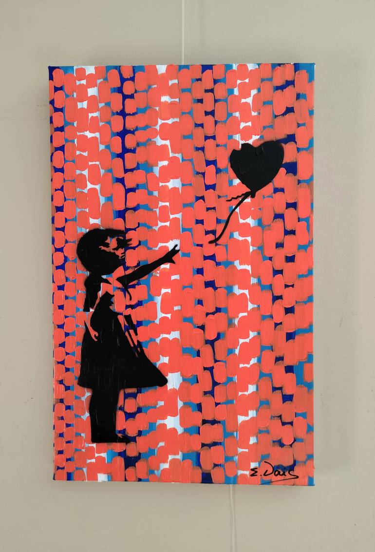 Original Street Art Children Painting by Elena Vaisman