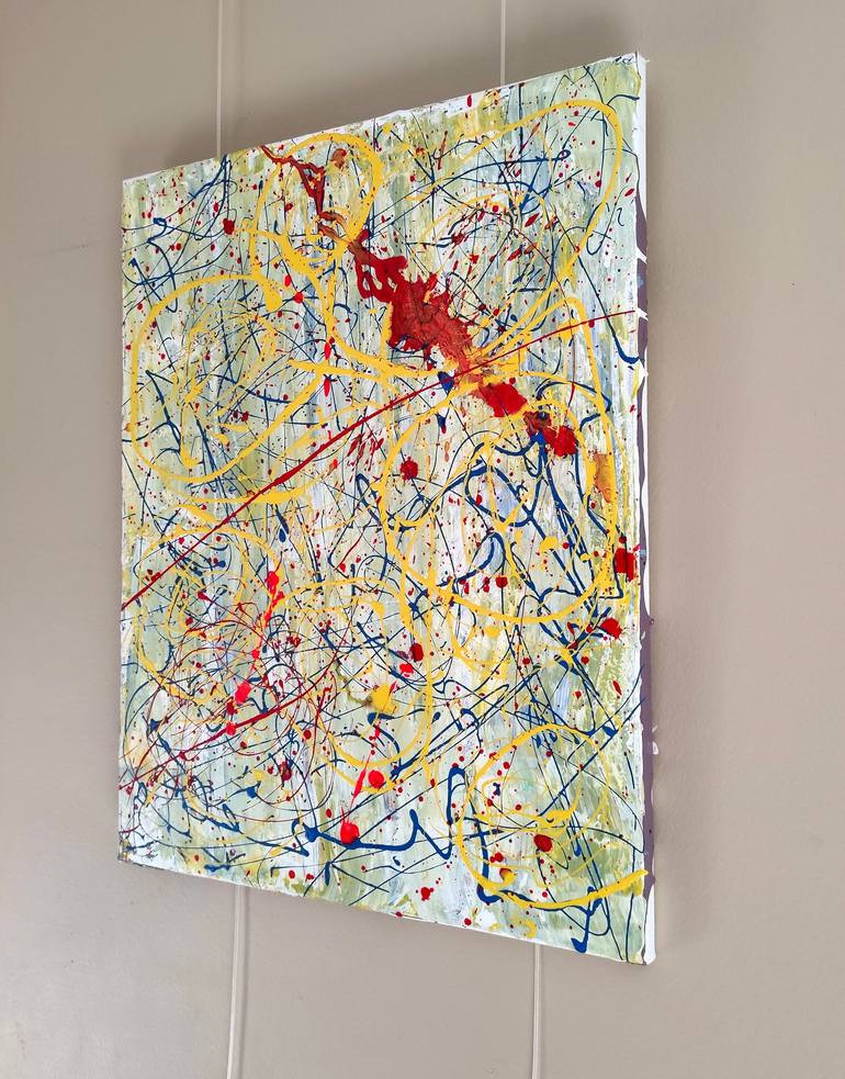 Original Abstract Expressionism Abstract Painting by Elena Vaisman