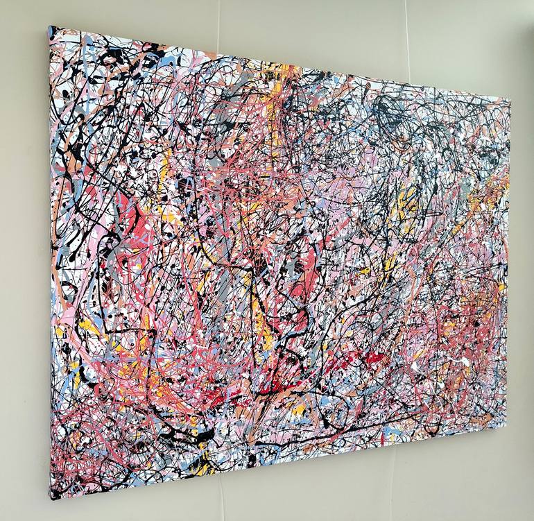 Original Abstract Expressionism Abstract Painting by Elena Vaisman