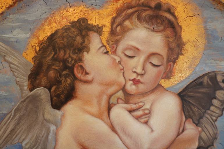 Original Figurative Religion Painting by Sofia - Katia  Geroy-Kolcheva