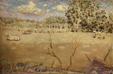 Original Impressionism Rural life Paintings by John A B Lansdown