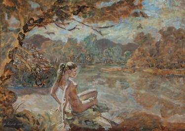 Original Figurative Nude Paintings by John A B Lansdown