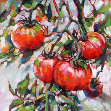 "Passion for creation" Tomatoes Oil Art thumb