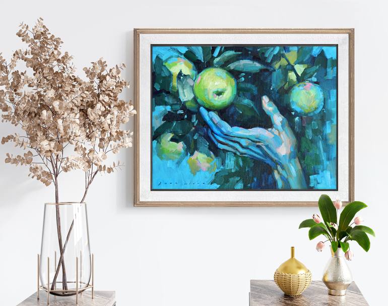 Original Contemporary Garden Painting by Anna Livna