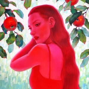 "Eve's Trial" Oil Art