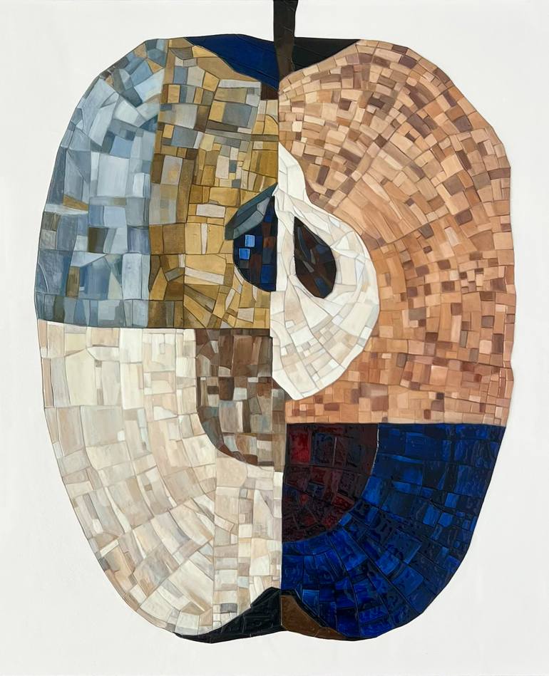 Original Abstract Mixed Media by Anna Livna | Abstract Art on Canvas | I N D I G O