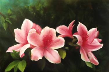 Original Floral Painting by Pritha  Artworks 