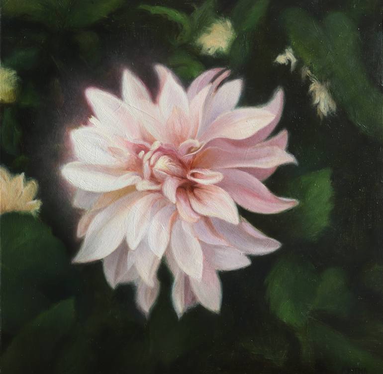 Dahlia Painting by Pritha Artworks | Saatchi Art