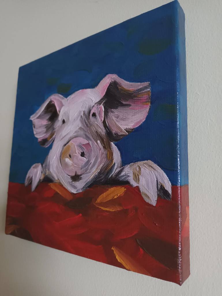 Original Folk Animal Painting by Josta Porter