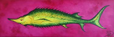 Original Folk Fish Paintings by Josta Porter