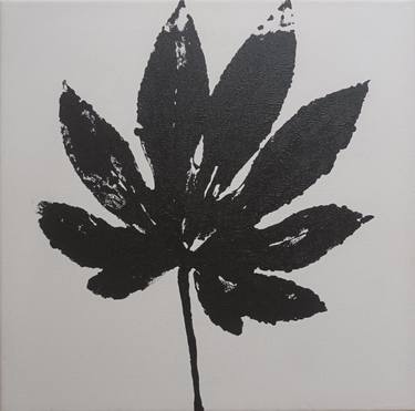 Blattabdruck schwarz (Leaf print, black) thumb