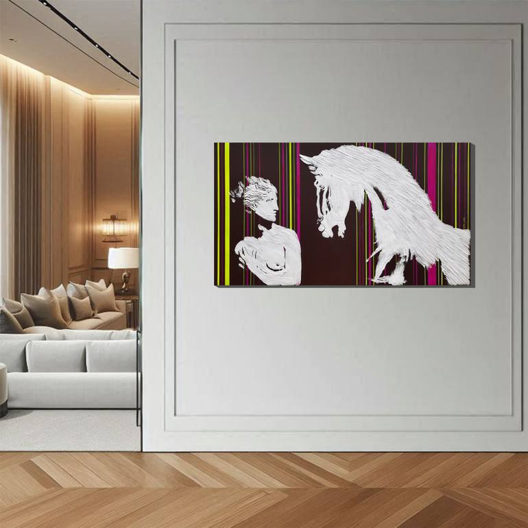 Original Classicism Classical Mythology Painting by Sara Lora
